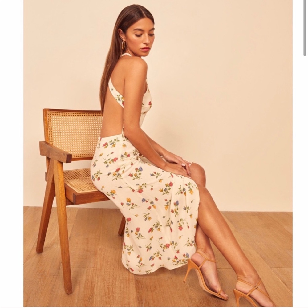 Reformation | Harlem Floral Print Midi Dress